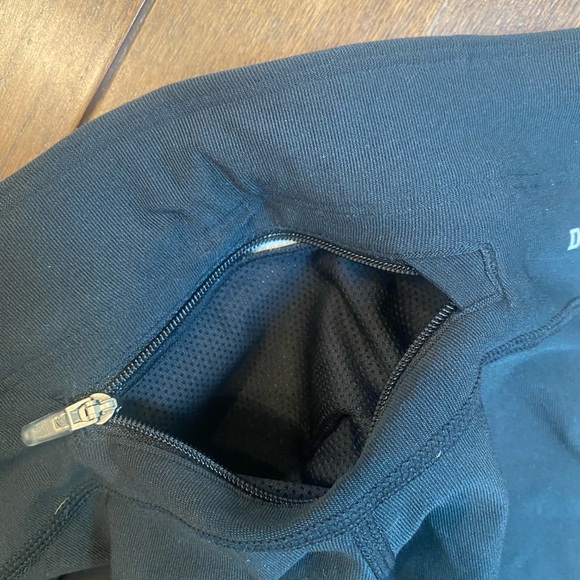 Nike running bike shorts black XS zipper pocket reflective stripes drawstring - Picture 4 of 4